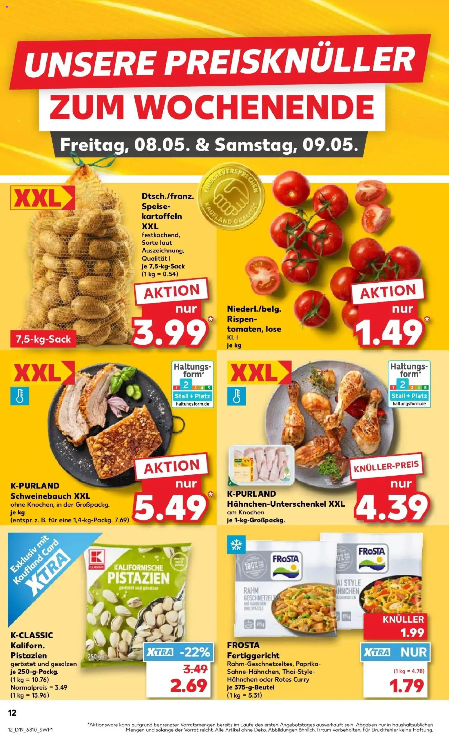 Prospekt Kaufland ab 04.05.2026 » Angebote Online zum Blättern | Seite: 17 | Produkte: Hahnchen, Pistazien, Frosta, Paprika