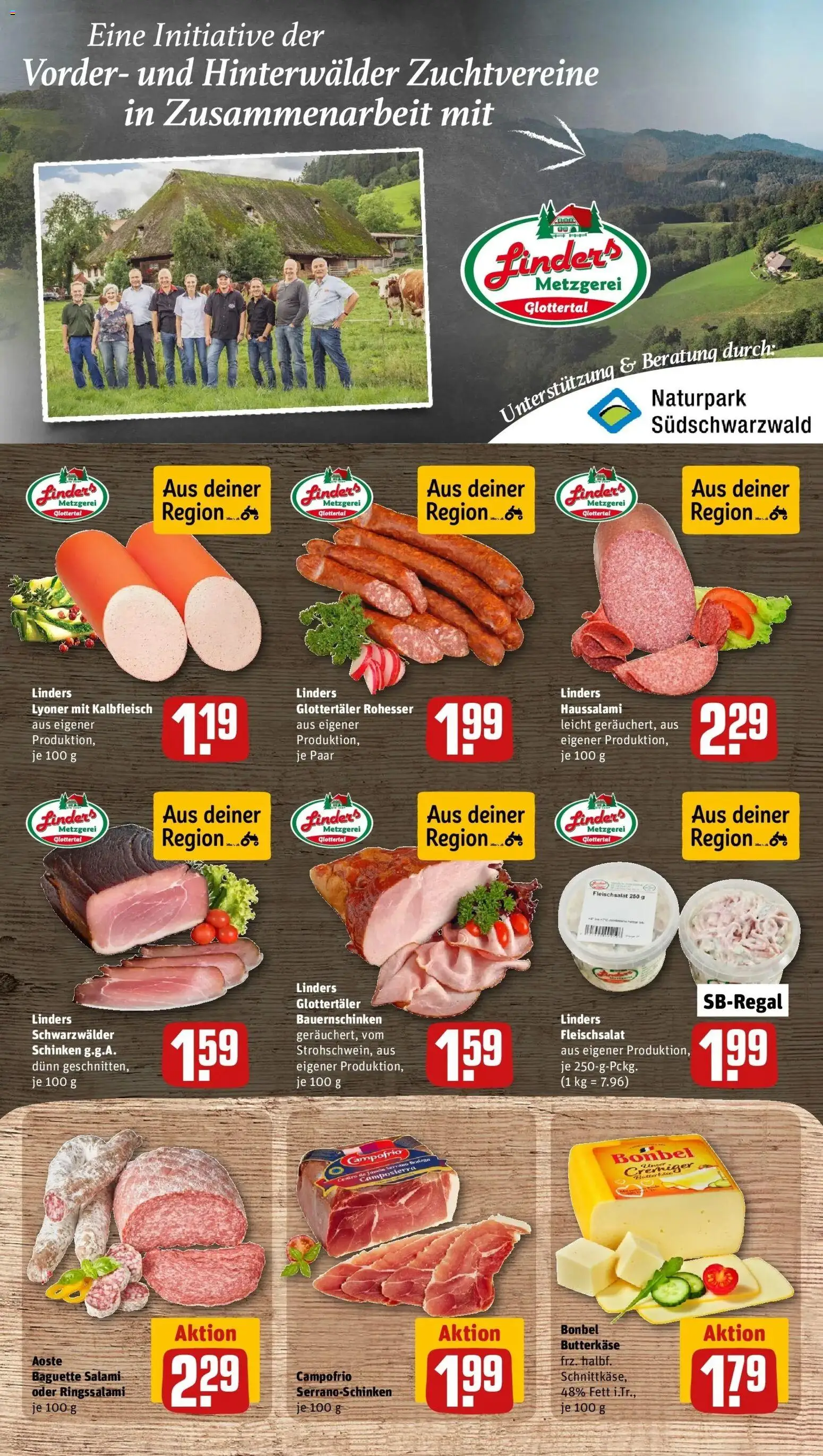 REWE Prospekt ab 12.10.2026 zum Blättern » Angebote | Seite: 7 | Produkte: Baguette, Salami, Schinken