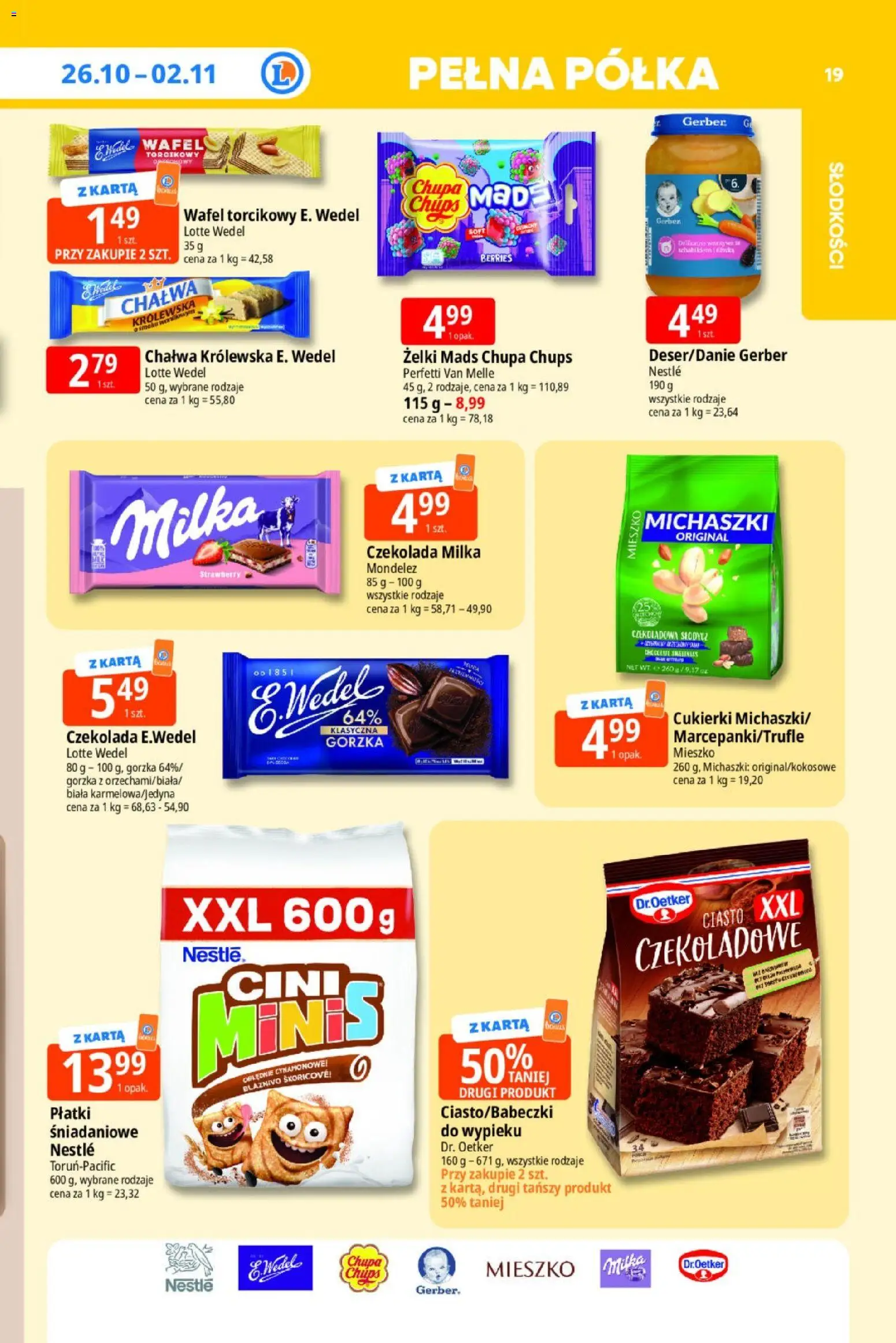 E.Leclerc gazetka - Tanio To Tu od 26.10.2026 | Strona: 19 | Produkty: Milka, Czekolada, Cukierki, Słodycz