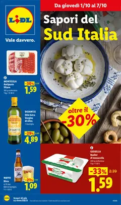 Anteprima del volantino Lidl volantino Sud Italia valido a partire dal 01/10/2026
