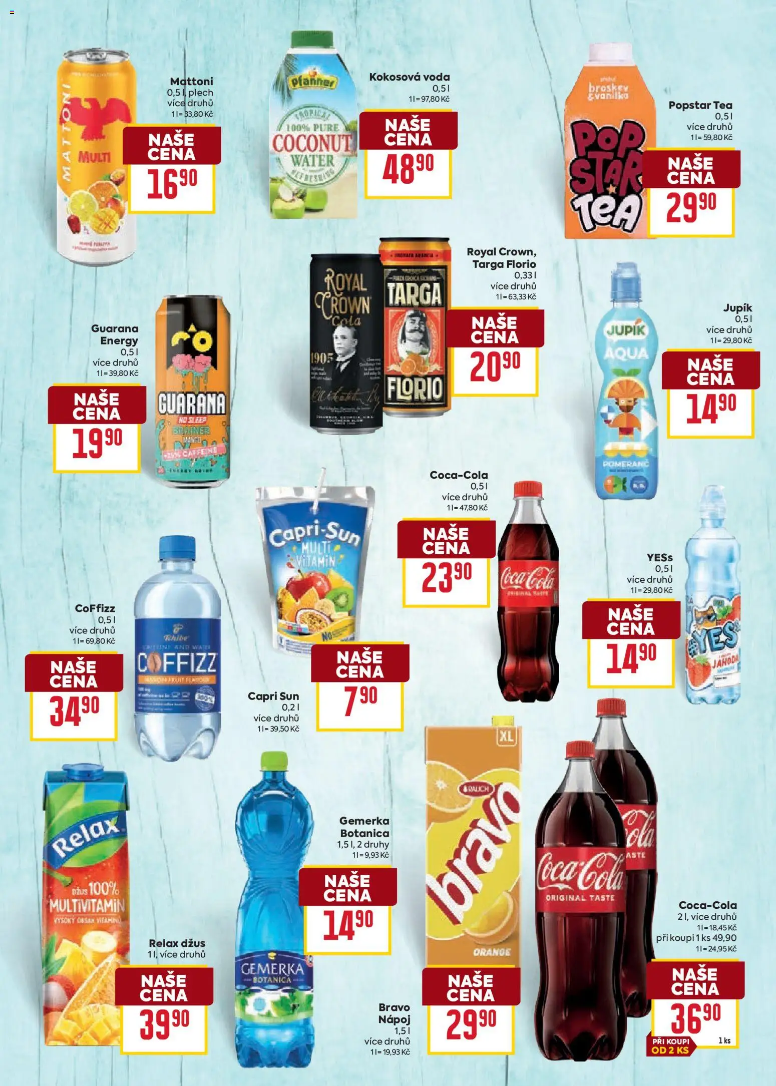 Billa leták - Léto od 10.06.2026 | Strana: 11 | Produkty: Vitamin c, Mattoni, Kokosová voda, Cola
