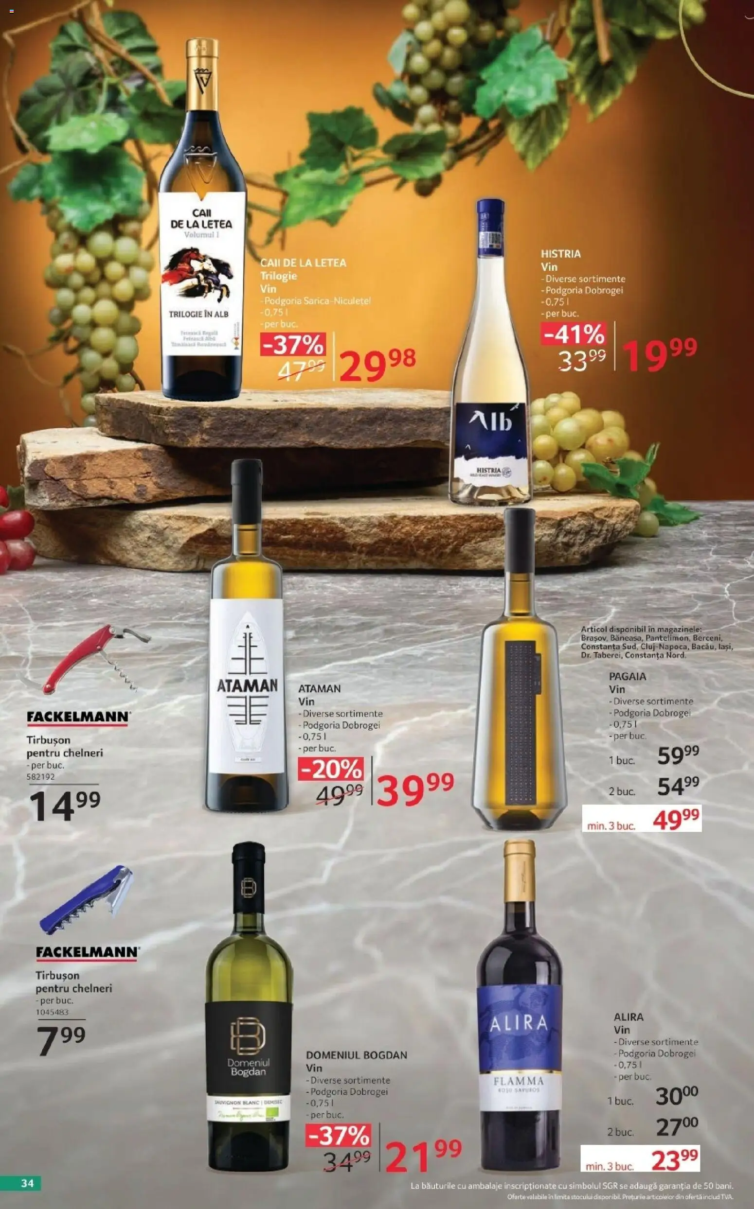 Noul catalog Selgros – valabil de la 02.10.2026 | Pagină: 34 | Produse: Alba, Sauvignon