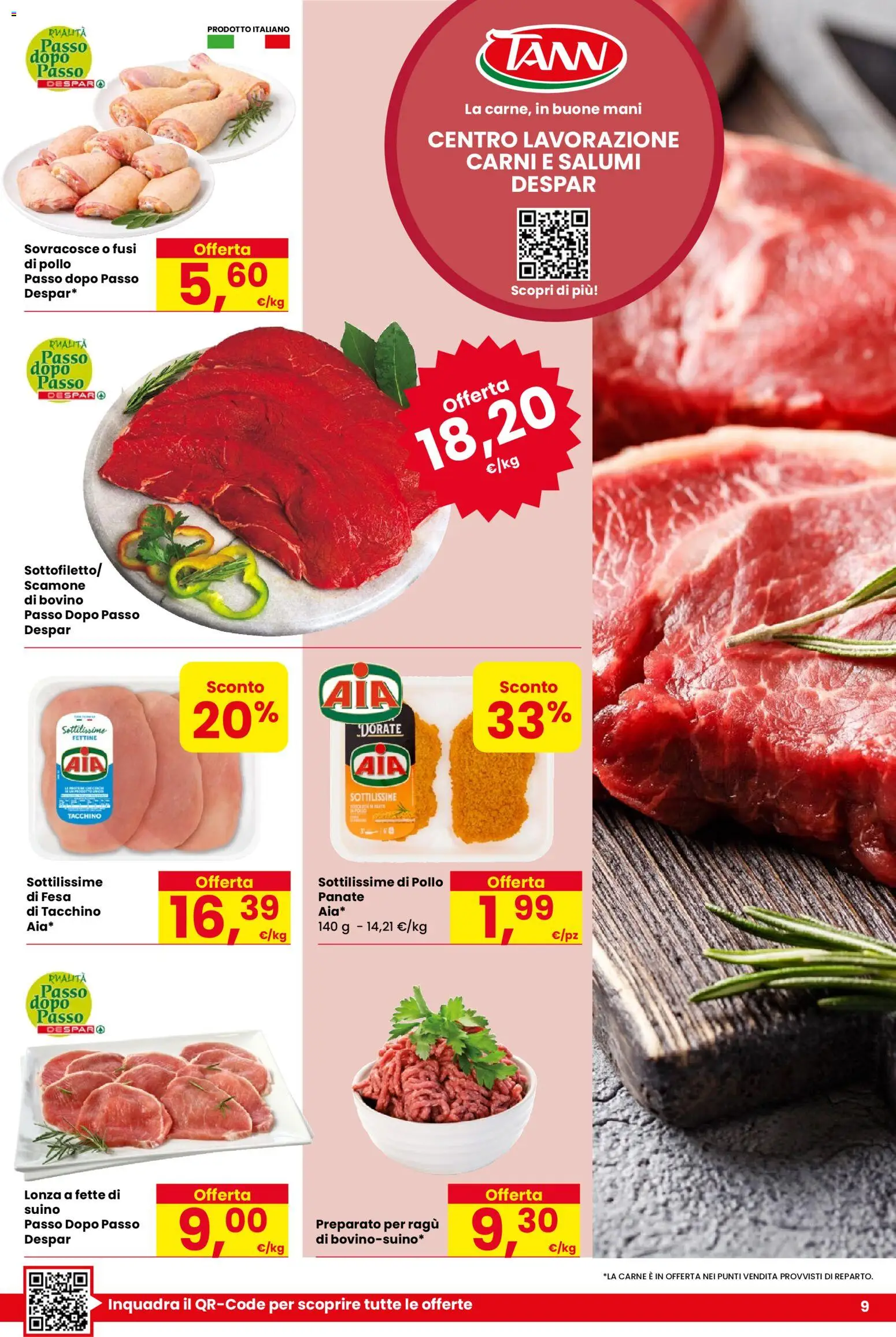 Volantino Despar del 14.05.2026 | Pagina: 9 | Prodotti: Pollo, Suino, Tacchino, Ragú