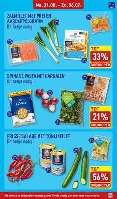 ZALMFILET MET PREI EN AARDAPPELGRATIN, Zalmfilet met prei en aardappelgratin - Voorbeeld van een folder van Aldi, geldig van 31-08-2026 | Pagina: 11