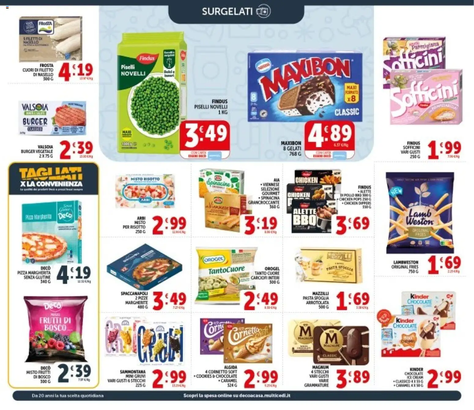 Volantino Decò del 08.06.2026 | Pagina: 8 | Prodotti: Pizza, Cornetto, Pasta sfoglia, Carciofi