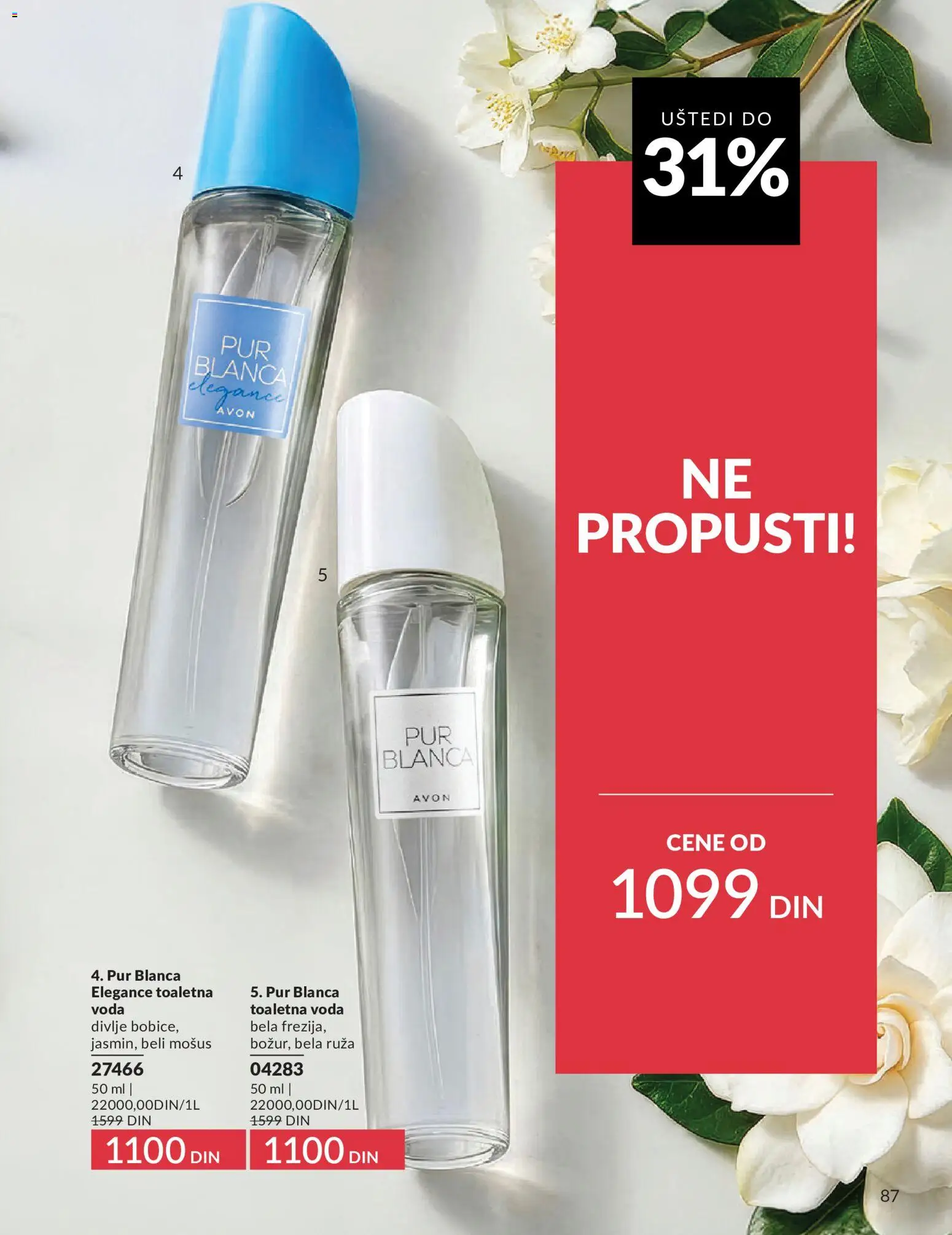 AVON katalog - važi od 01.08.2026 | Strana: 87 | Proizvode: Toaletna voda, Voda