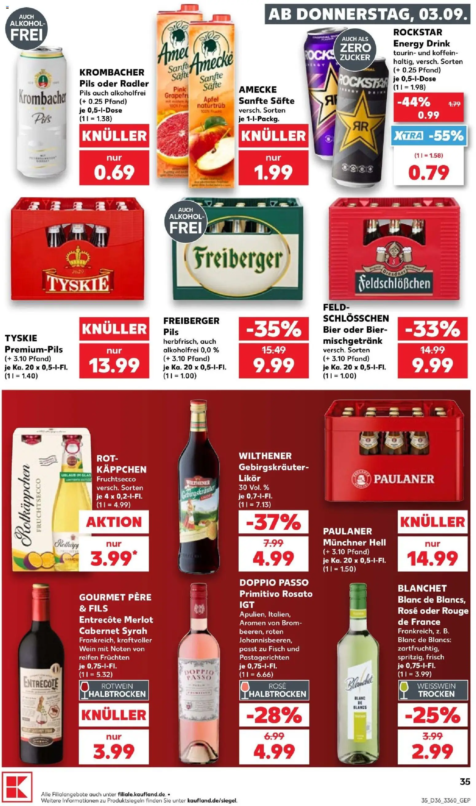 Kaufland Prospekt Berlin – gültig ab 03.09.2026 | Seite: 35 | Produkte: Nescafe, Toastbrot, Äpfel, Milka