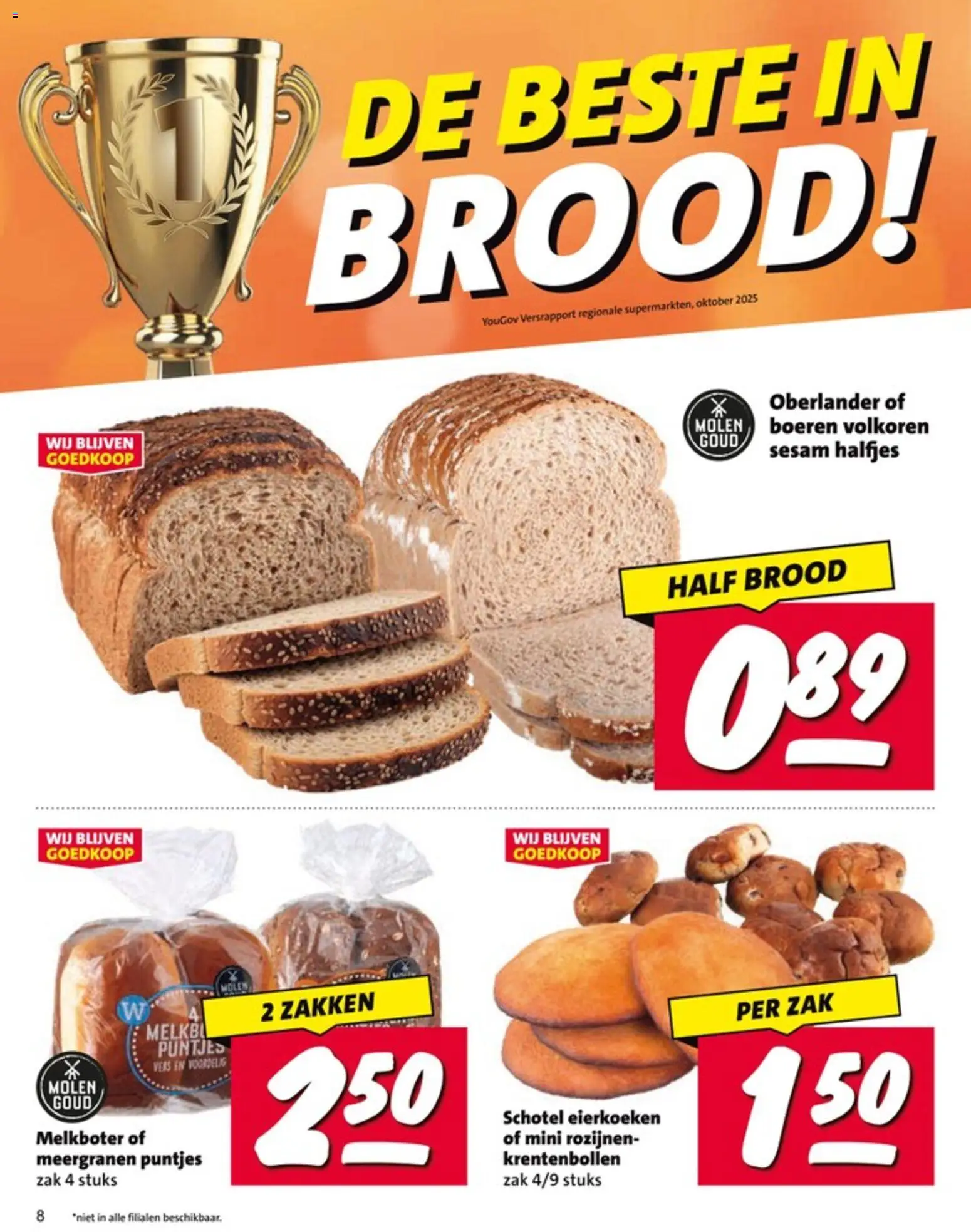 {H1} | Pagina: 8 | Producten: Brood, Rozijnen, Zak, Sesam