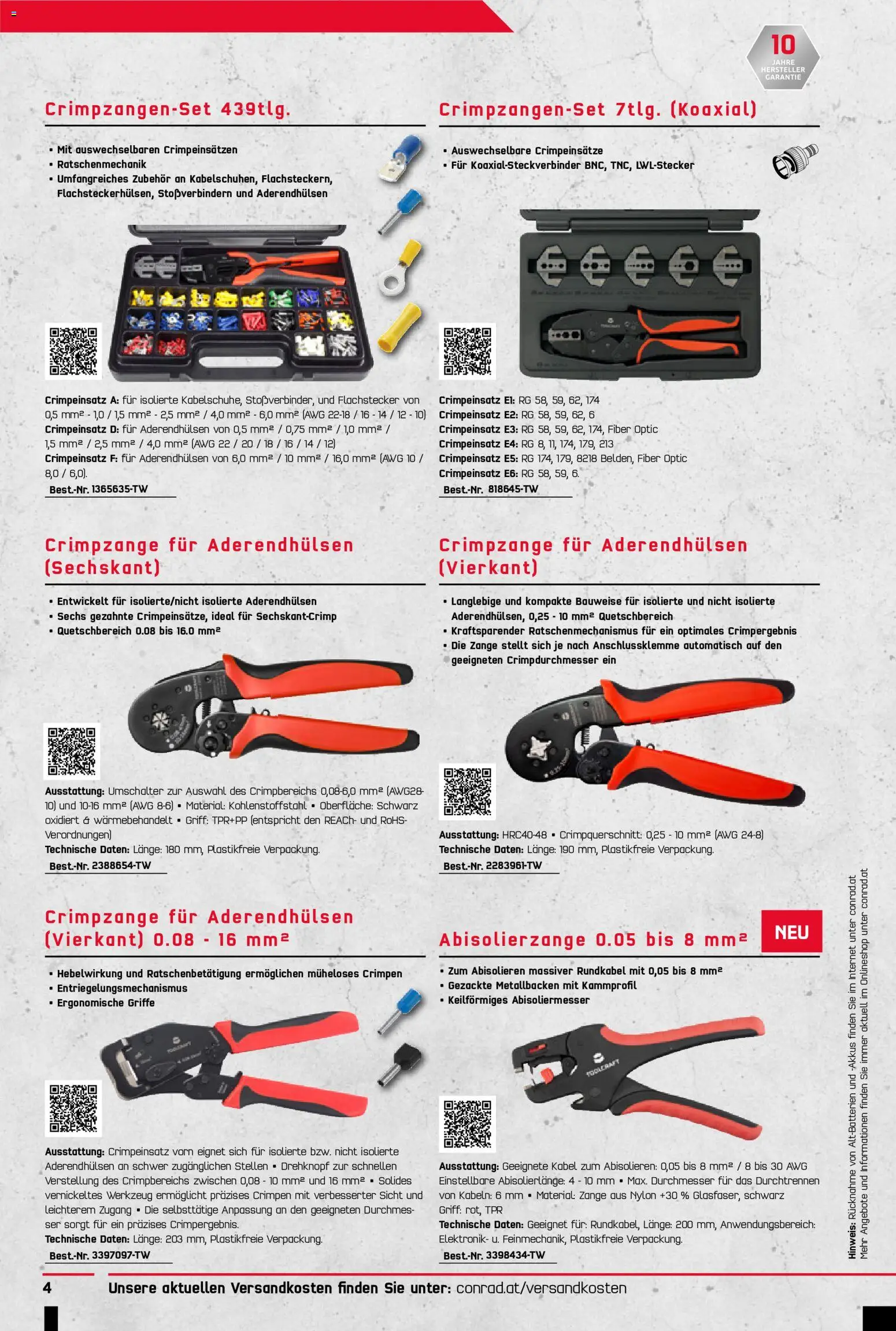 Conrad Toolcraft gültig ab 05.10.2026 | Seite: 4 | Produkte: Kabel