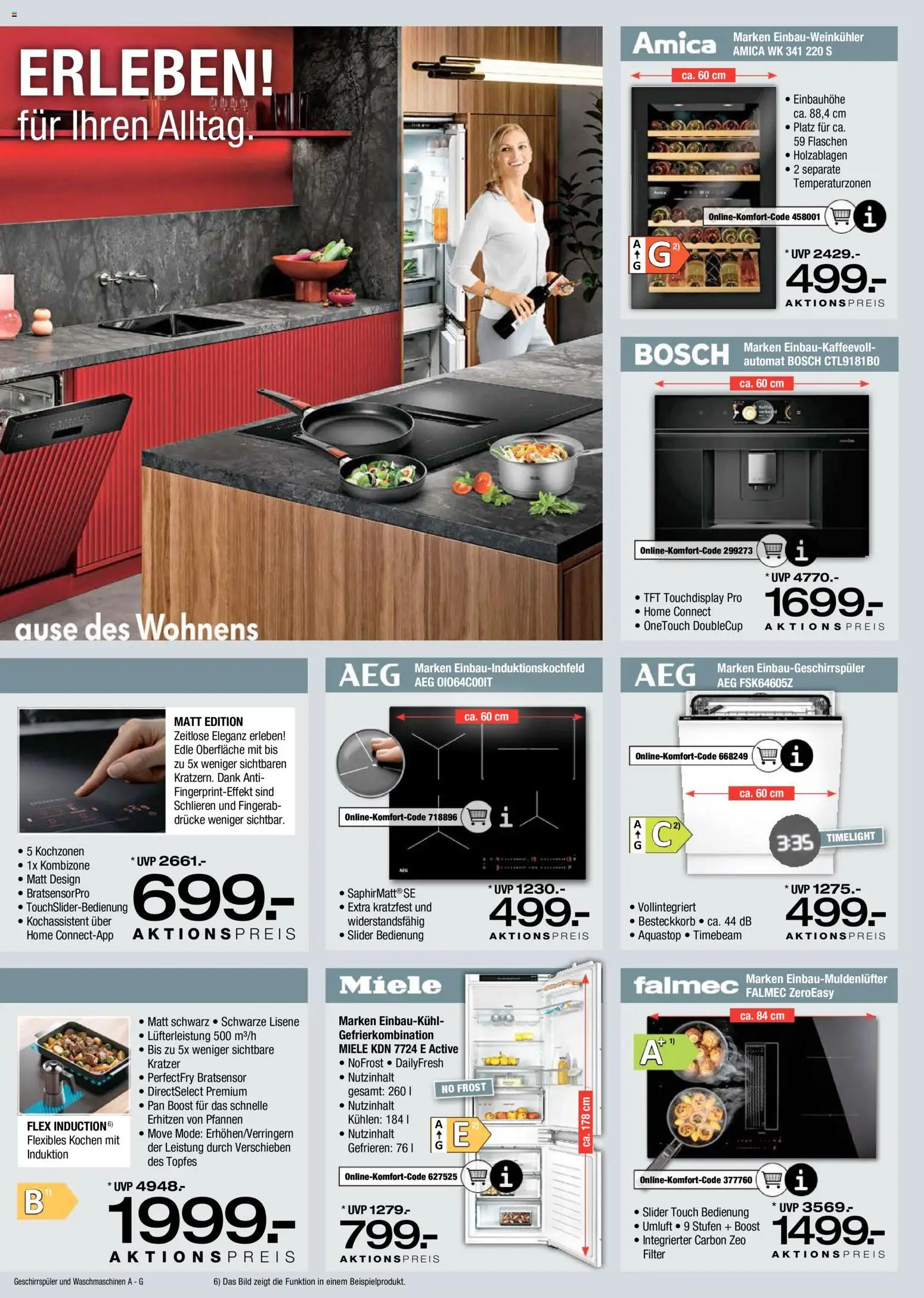 Ostermann Küchen neu erleben – gültig ab 07.05.2026 | Seite: 15 | Produkte: Miele, Bosch, AEG, Geschirrspüler