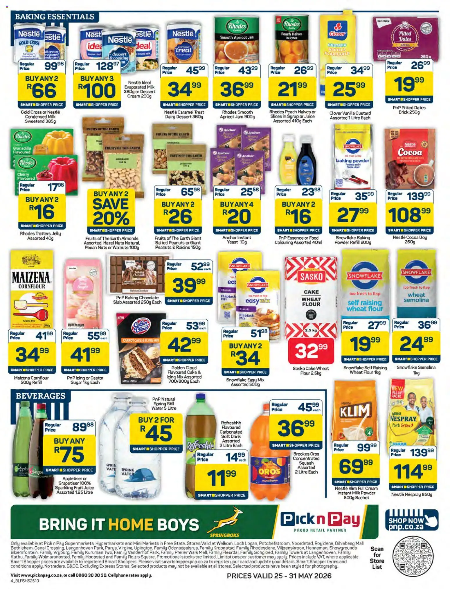 New Pick n Pay catalogue – valid from 25.05.2026 | Page: 4 | Products: Jam, Cream, Peach, Caramel