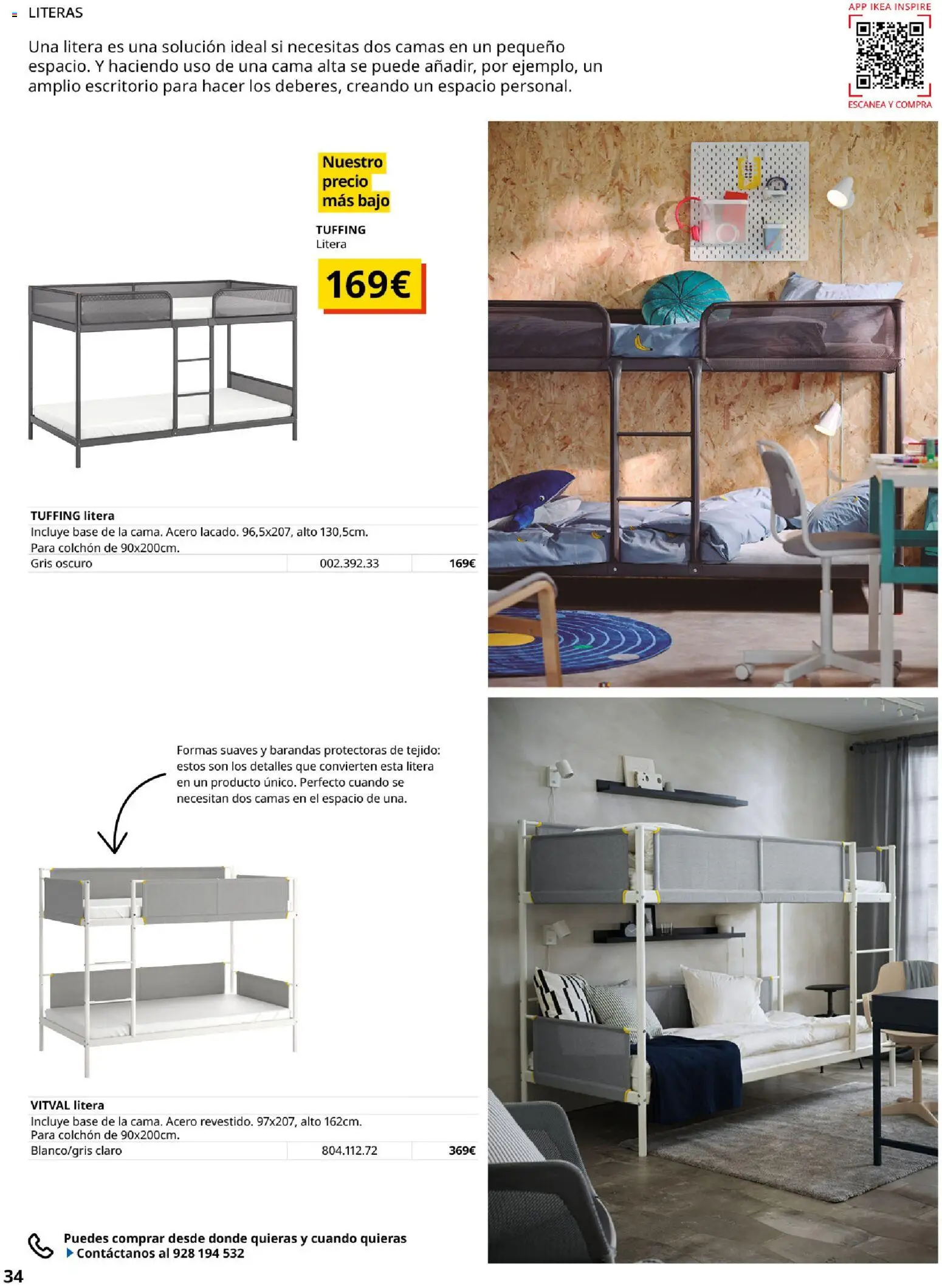 Catálogo IKEA Muebles para el dormitorio │ válido desde el 01/02/2026 | Página: 34 | Productos: Colchon, Cama