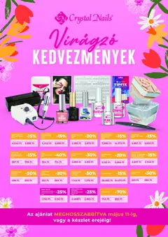 Crystal Nails akciós újság - amely érvényes a következő dátumtól: 04.05.2026