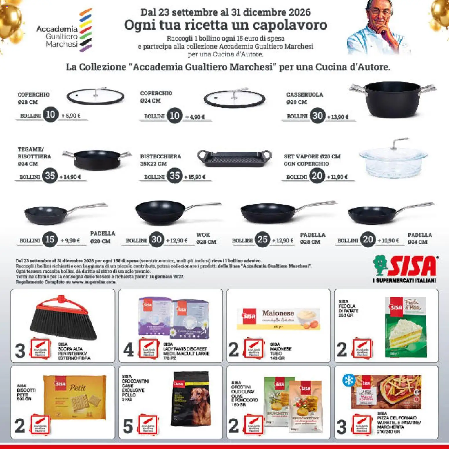 Volantino SISA del 24/09/2026 | Pagina: 24 | Prodotti: Coperchio, Patatine, Biscotti, Tubo