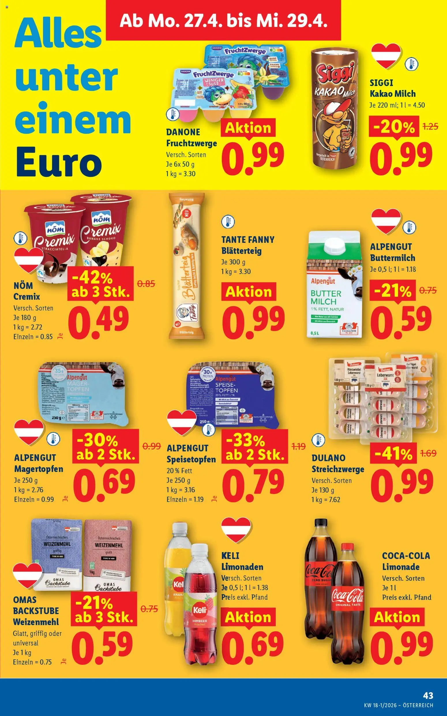 Lidl Flugblatt - Oberpullendorf, Güssing, Oberwart gültig ab 23.04.2026 | Seite: 48 | Produkte: Milch, Butter