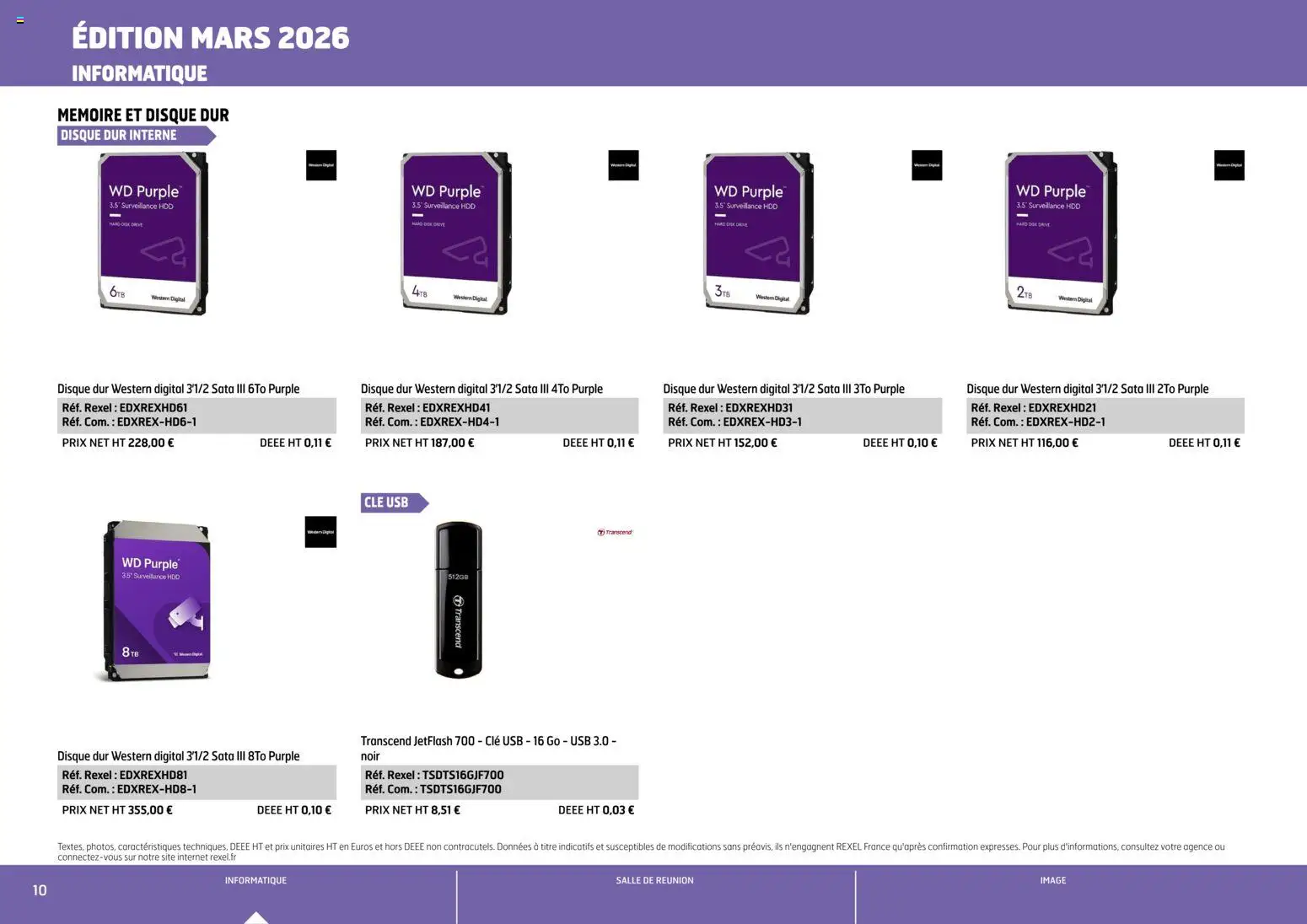 {H1} | Page: 10 | Produits: Disque dur, USB, Clé, clé USB