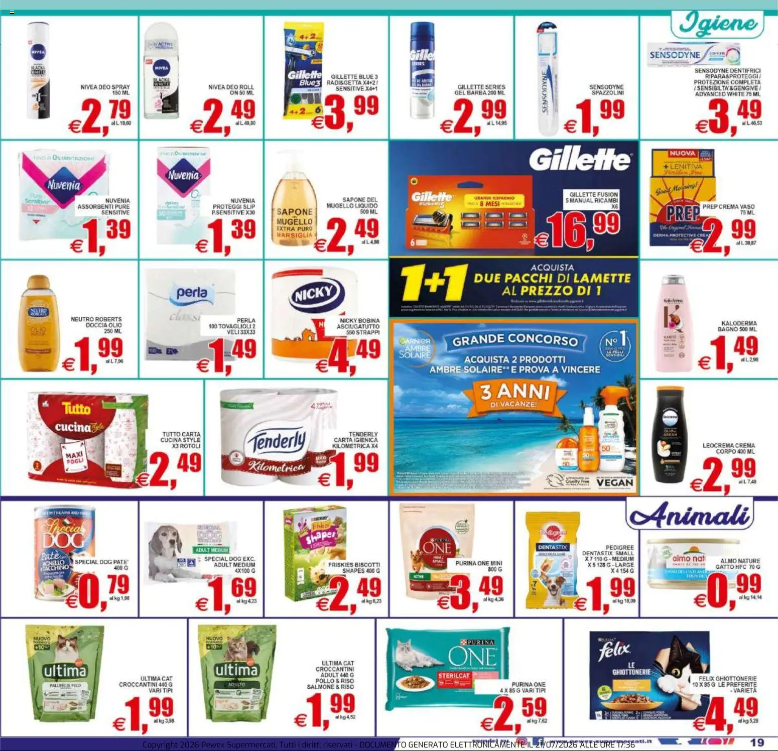 Volantino Pewex del 22/07/2026 | Pagina: 19 | Prodotti: Carta igienica, Sapone, Pollo, Agnello