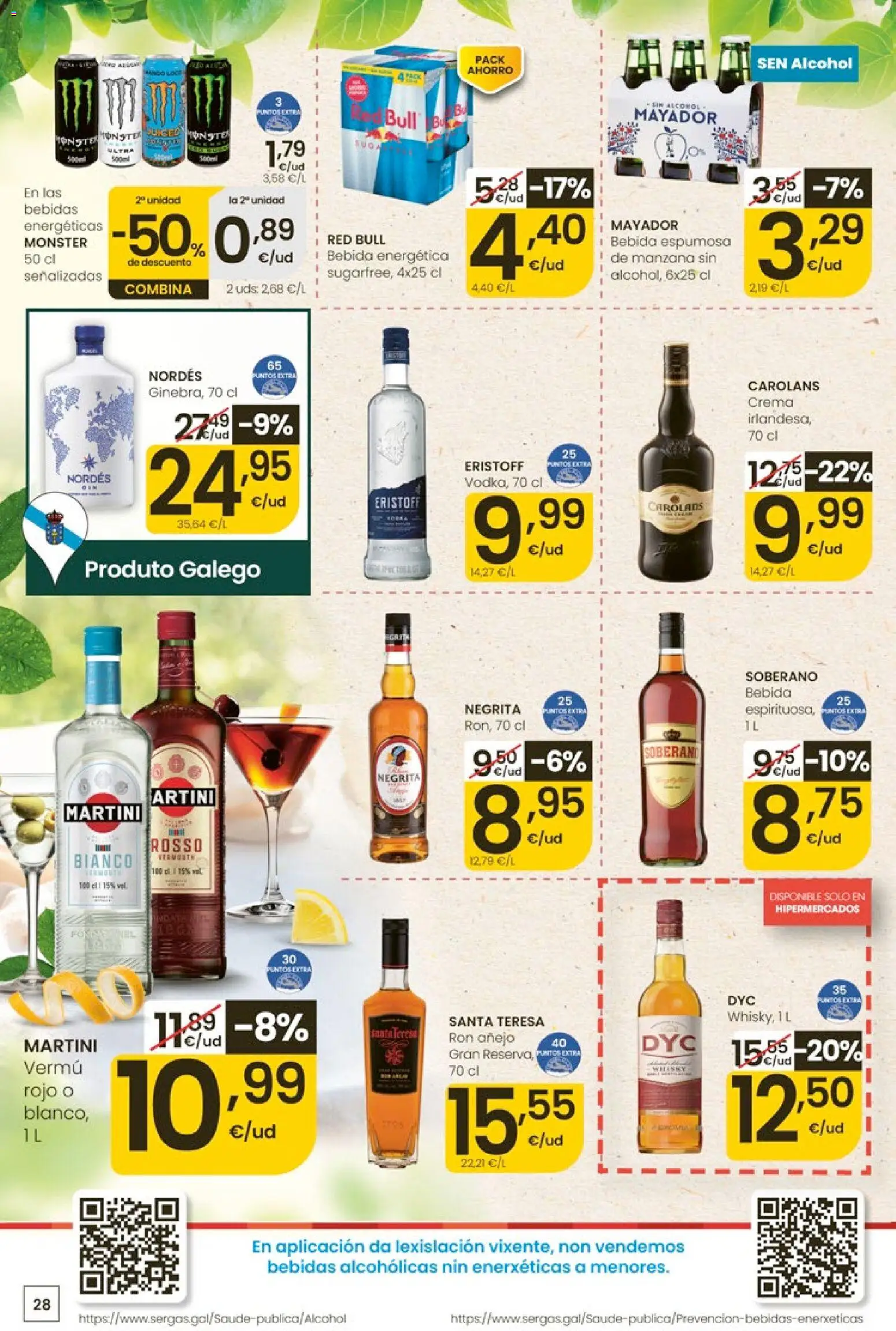 Eroski Quieres ahorrar conmigo │ válido desde el 14.05.2026 | Página: 28 | Productos: Ron, Manzana, Crema