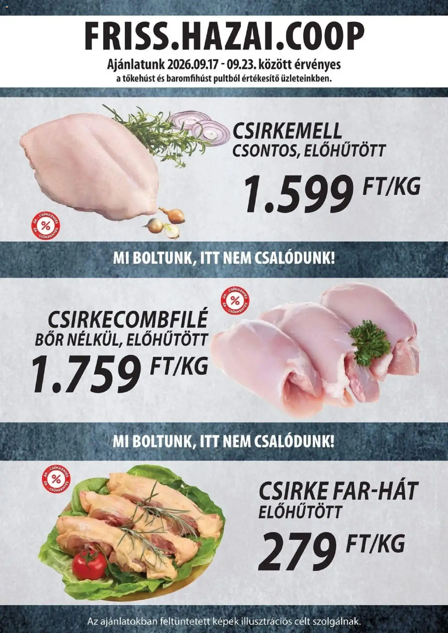 COOP Szolnok akciós újság Székesfehérvár - 2026.09.17. -tól/töl > akció, lapozható szórólap 🛍️ | Oldal: 3 | Termékek: Csirke, Csirkecombfile, Bor, Csirke farhát