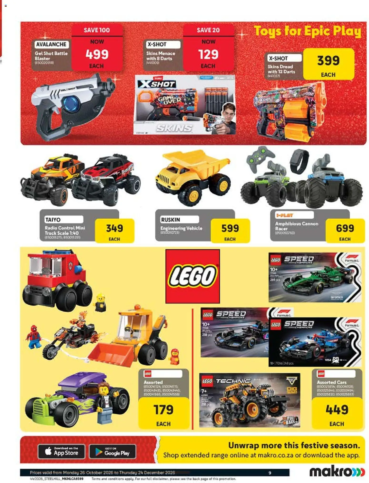 New Makro catalogue – valid from 26/10/2026 | Page: 9 | Products: PC, Scale, Toys, LEGO