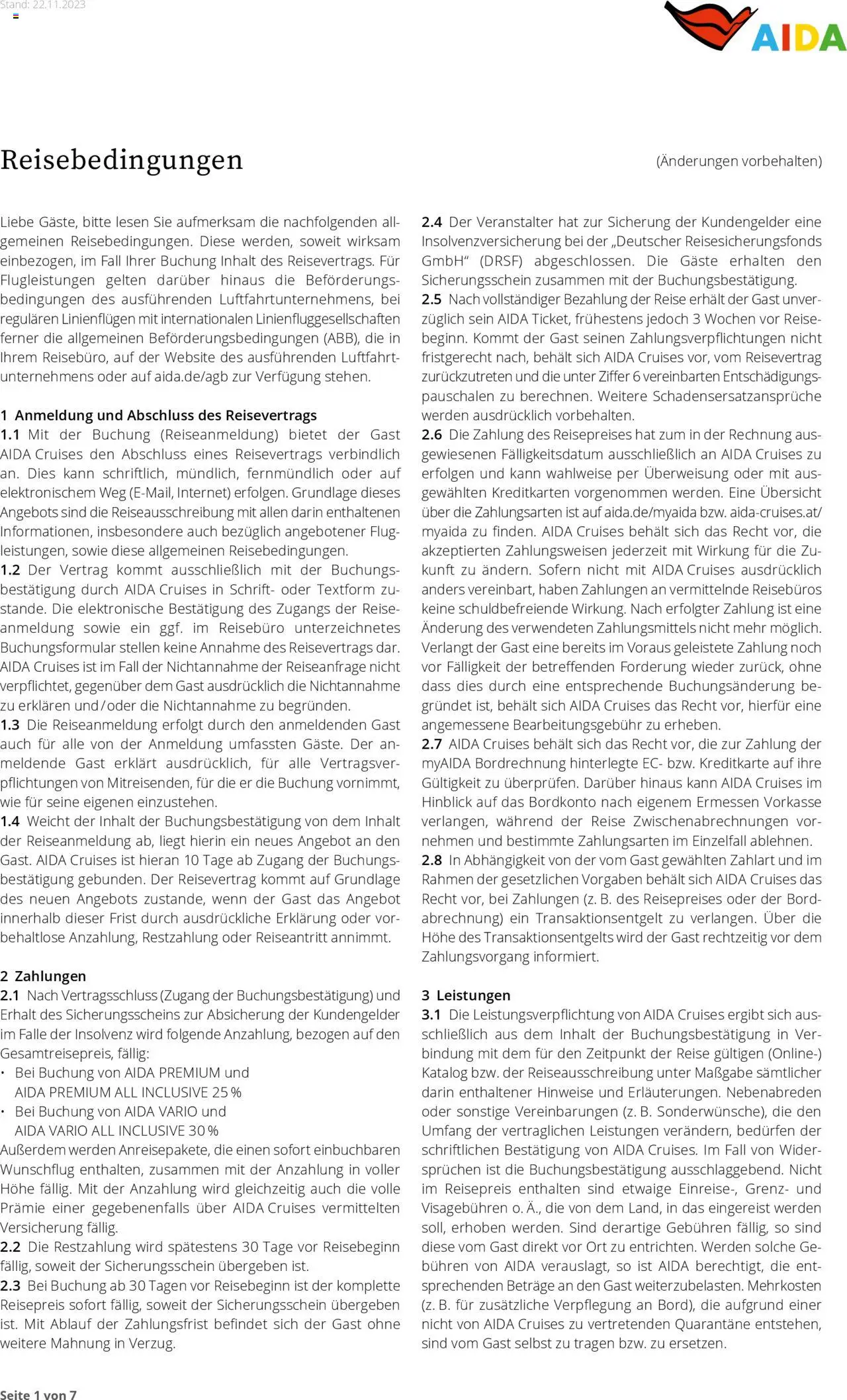 Aida Sommer 2026 – gültig ab 01.03.2026 | Seite: 205