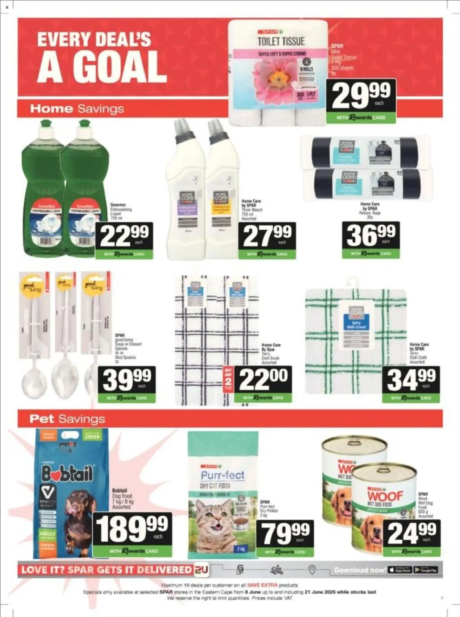 New Spar catalogue – valid from 08.06.2026 | Page: 6 | Products: Toilet, Cat food, Dog food