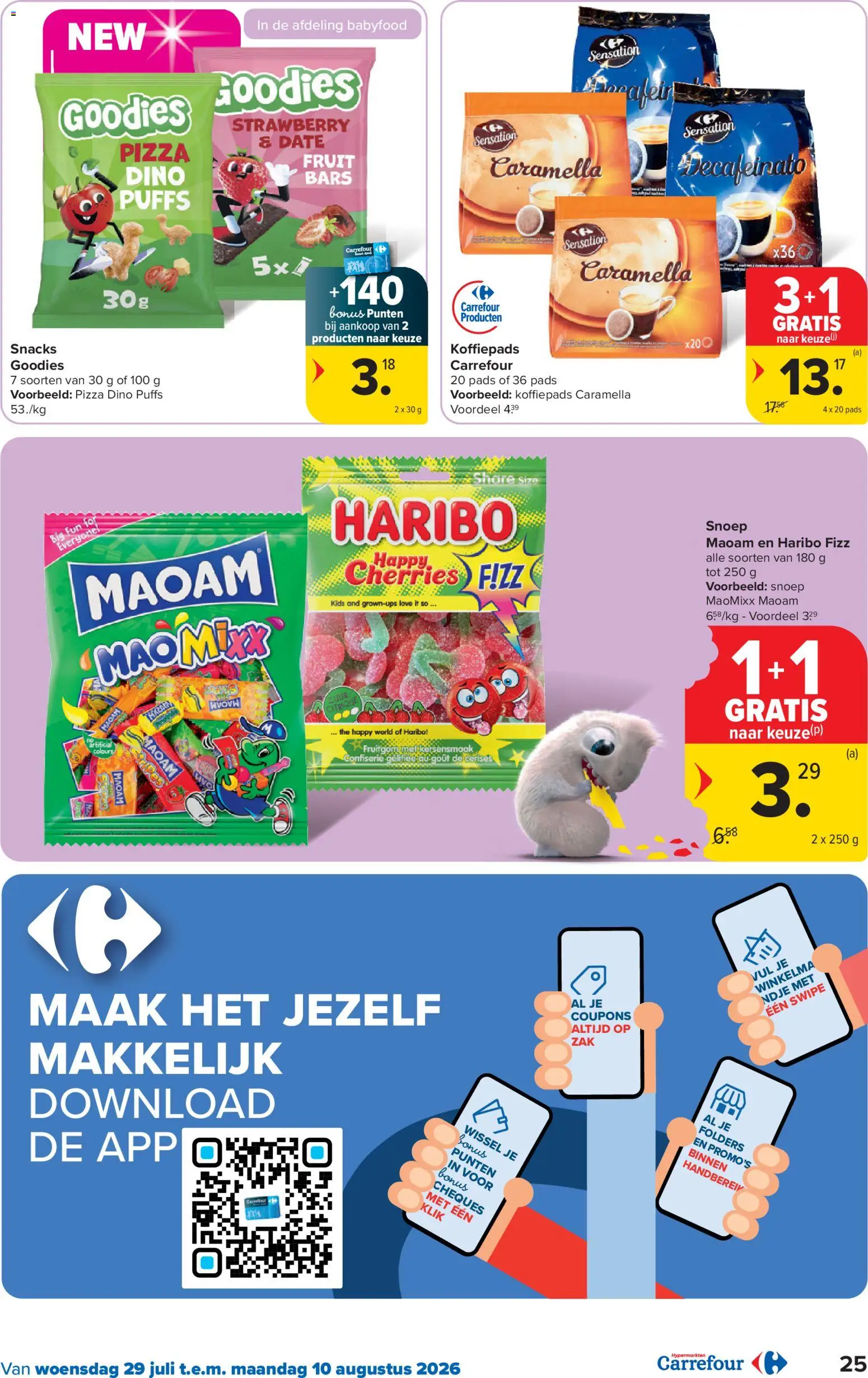 {H1} | Pagina: 25 | Producten: Pads, Fruit, Snacks, Koffiepads