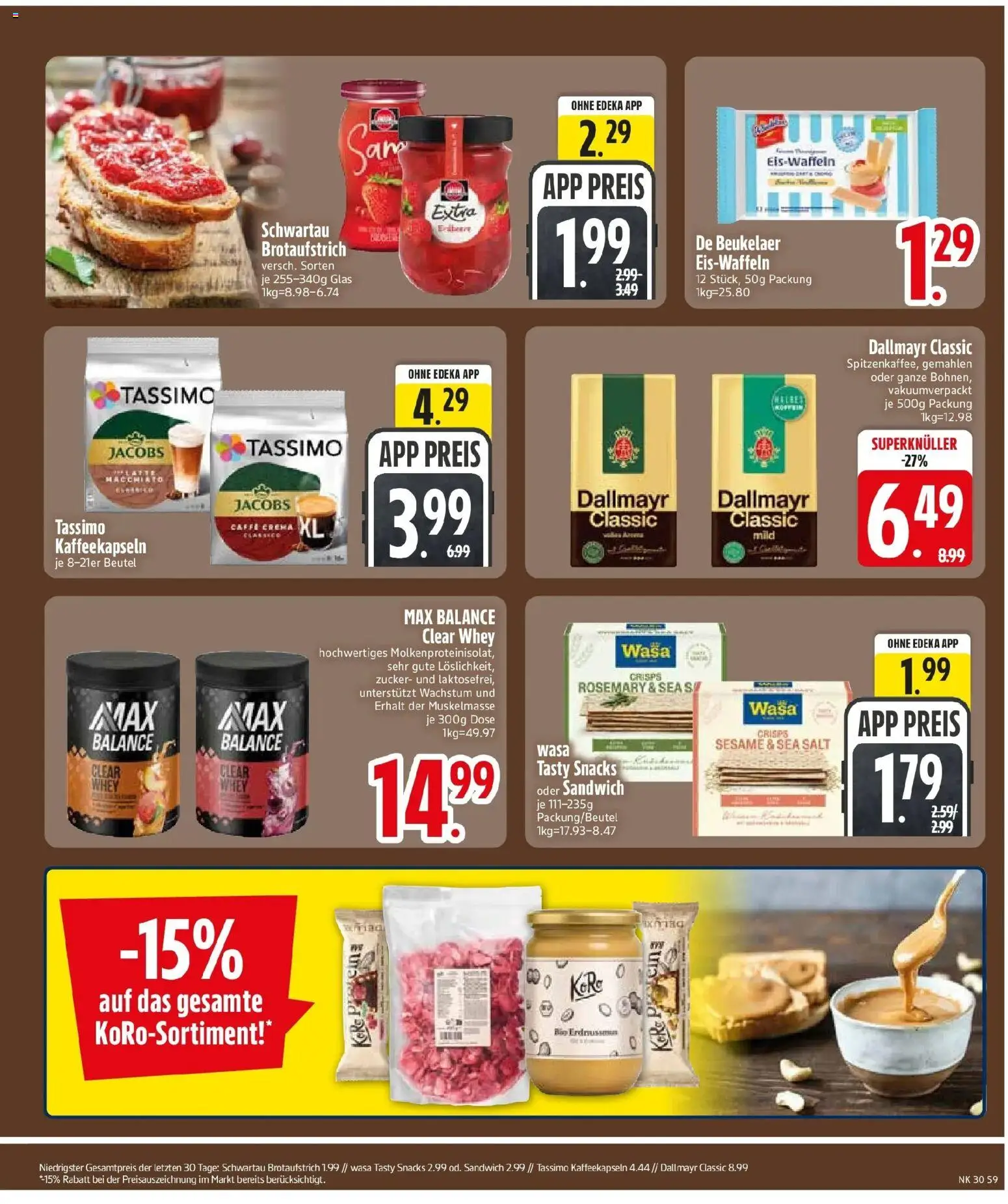 Edeka prospekt Hemau – gültig ab 20.07.2026 | Seite: 11 | Produkte: Dallmayr, Zucker, Schwartau extra, Tassimo
