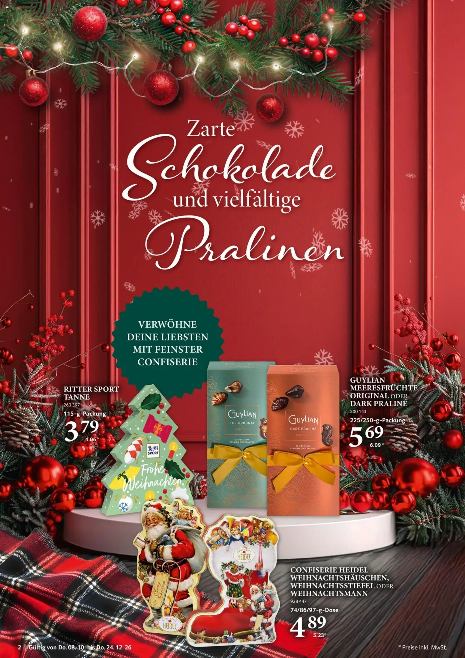 Selgros Feine Geschenke – gültig ab 08.10.2026 | Seite: 2 | Produkte: Schokolade, Ritter sport, Meeresfrüchte