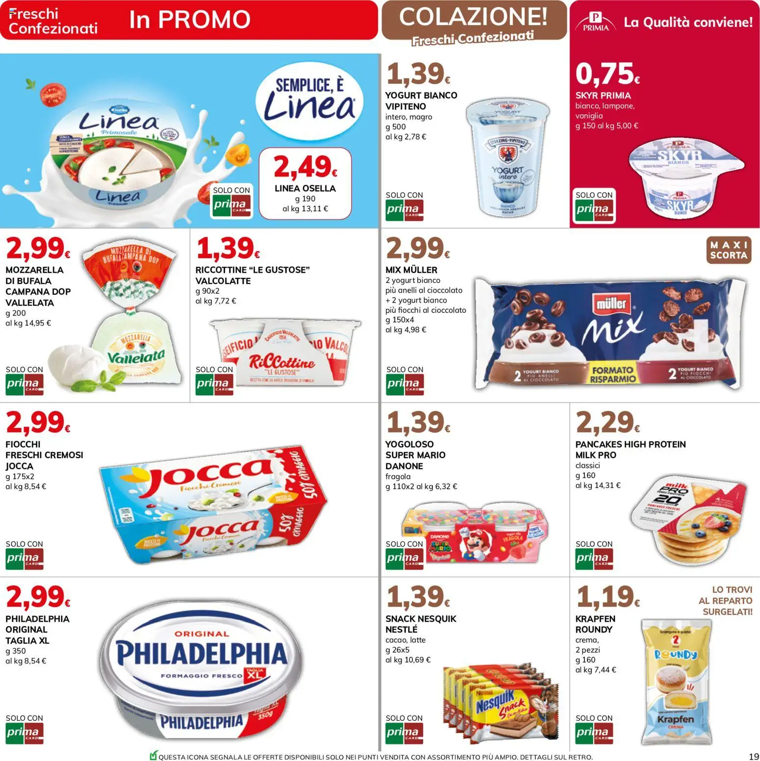 Volantino Basko del 21/08/2026 | Pagina: 19 | Prodotti: Crema, Fiocchi, Mozzarella, Skyr