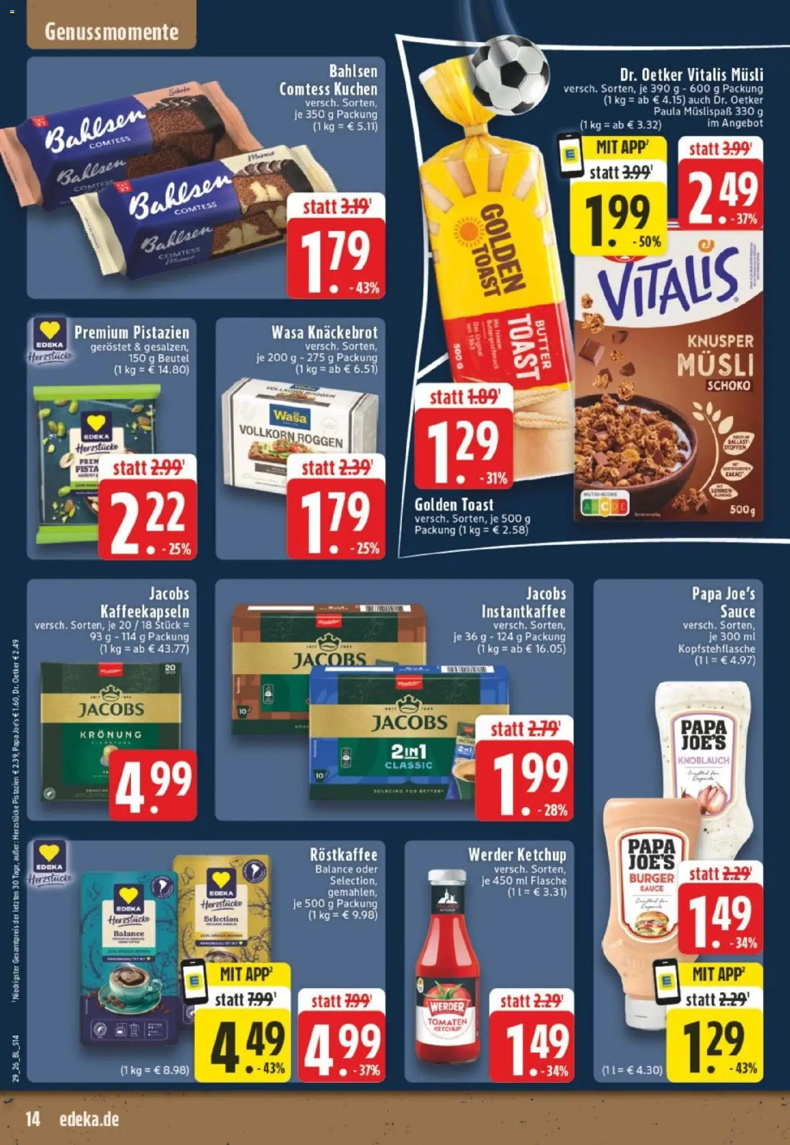 Edeka Prospekt Wegner – gültig ab 13.07.2026 | Seite: 14