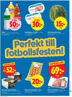 ICA Supermarket erbjudanden - Förhandsvisning av reklamblad från butik ICA Supermarket aktuell från 08.06.2026 | Sida: 10 | Produkter: Burrata, Galler, Fanta, Papper