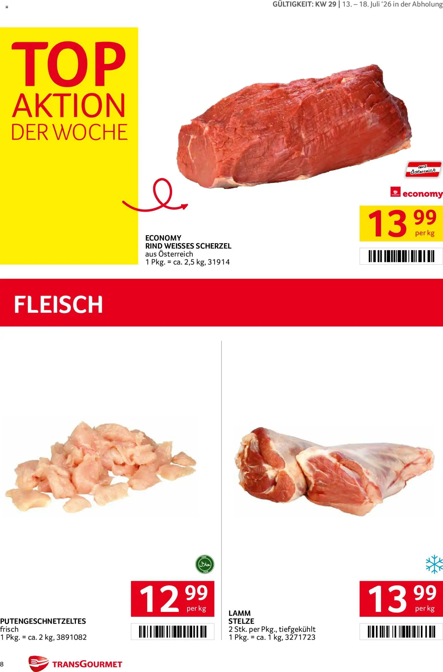 Transgourmet Flugblatt gültig ab 13.07.2026 | Seite: 8