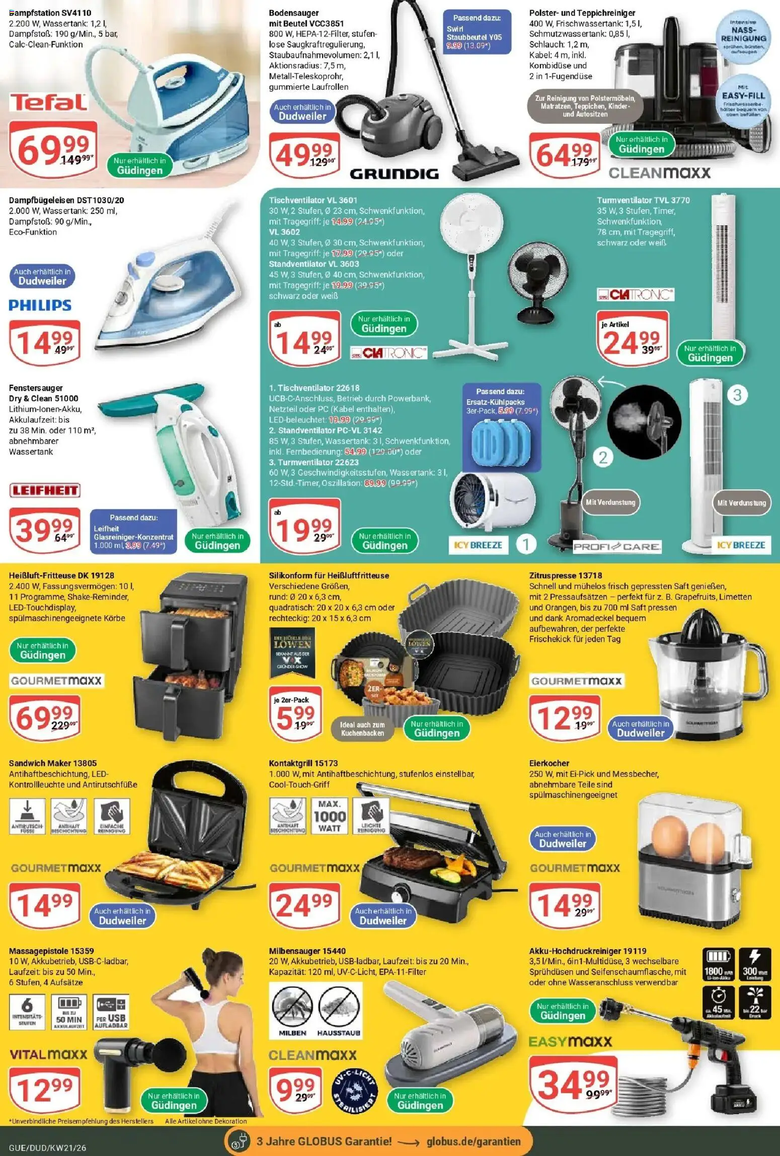 Globus Prospekt Saarbrücken-Güdingen – gültig ab 17.05.2026 | Seite: 26 | Produkte: Presse, Massagepistole, Netzteil, PC