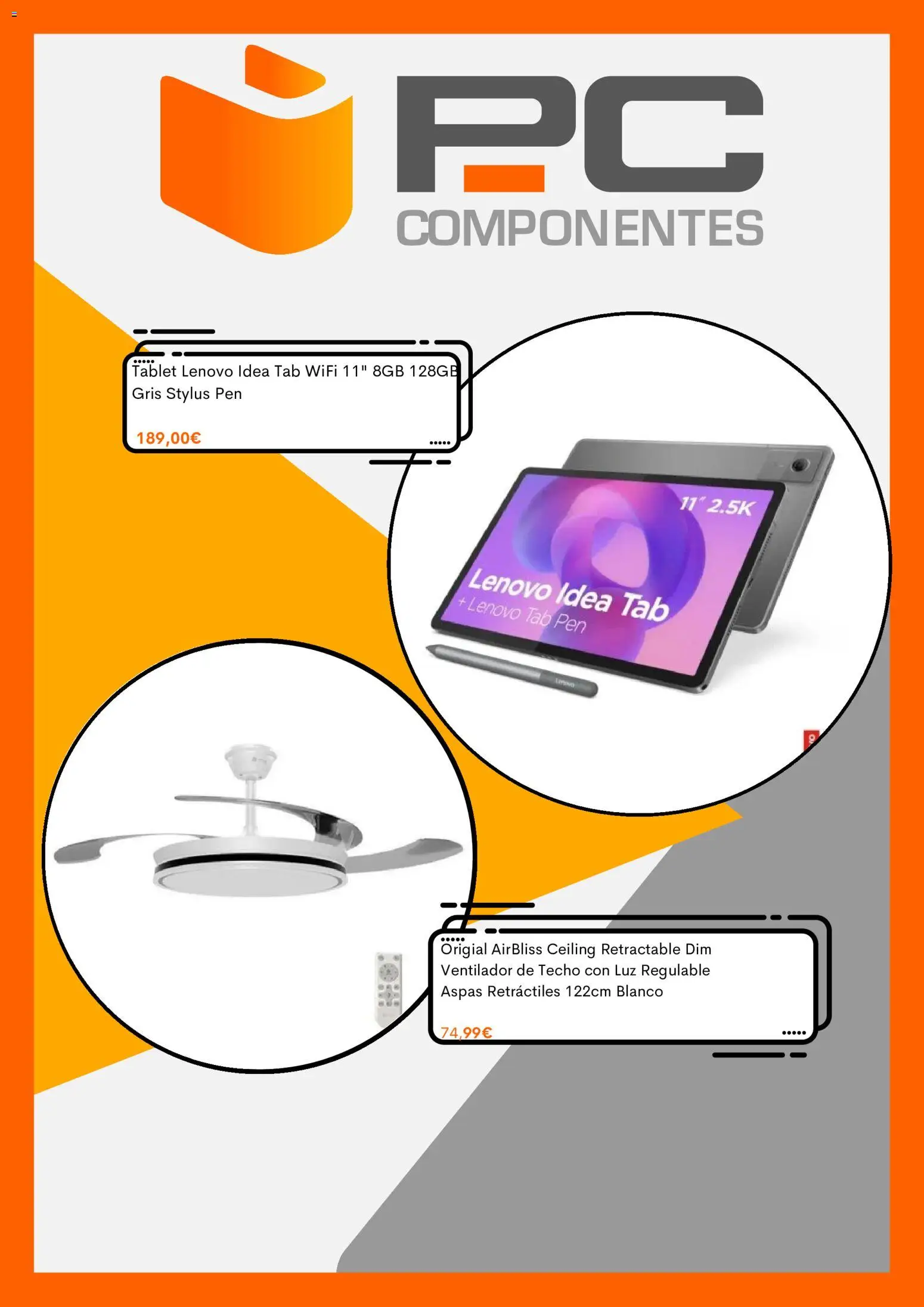 PC Componentes folleto │ válido desde el 07.06.2026 | Página: 4 | Productos: Tablet, Ventilador