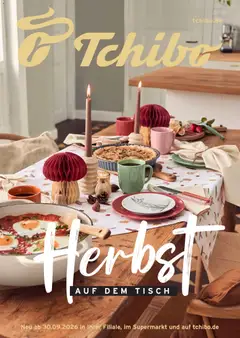 Prospekt Tchibo Herbst auf dem tisch ab 30.09.2026 gültig