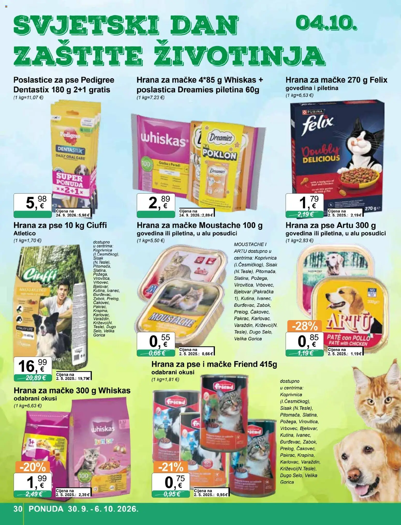 KTC katalog | vrijedi od 30.09.2026 | Stranica: 30 | Proizvodi: Whiskas, Piletina, Govedina, Hrana za mačke