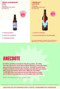 Monoprix - Prévisualisation de Monoprix - Guide place to beer valide à partir de 15.06.2026 | Page: 20 | Produits: Pêche, Coriandre, Bière, Céréales