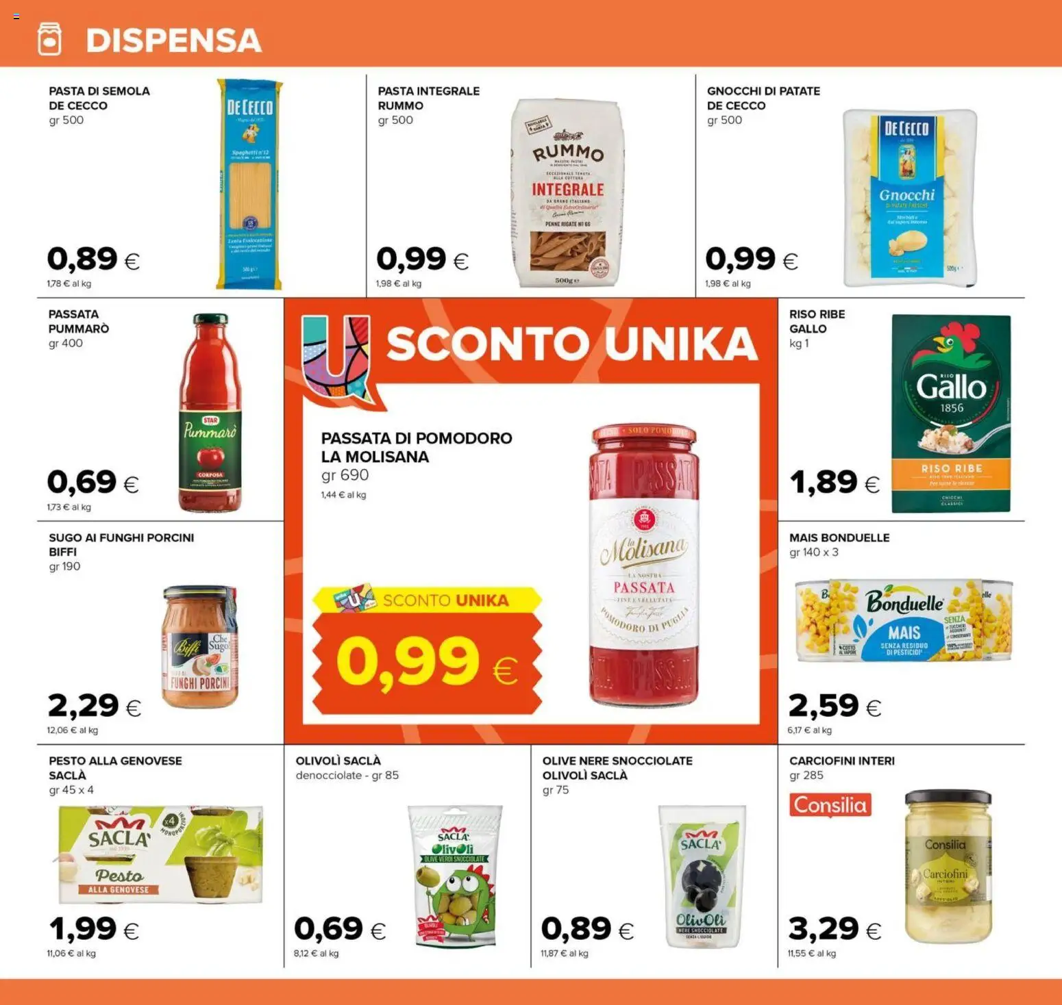 Volantino Tigre del 29/07/2026 | Pagina: 14 | Prodotti: Patate, Pomodoro, Mais, Sugo