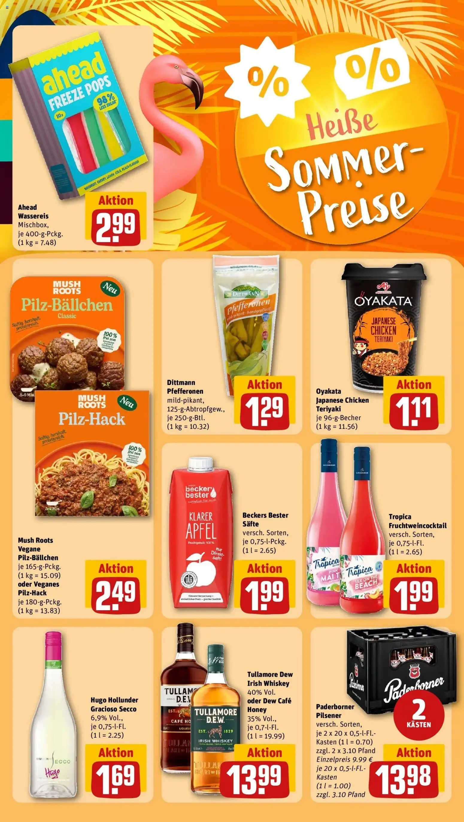 Rewe Prospekt Unna – gültig ab 05.07.2026 | Seite: 14 | Produkte: Äpfel, Saft, Hugo, Whiskey