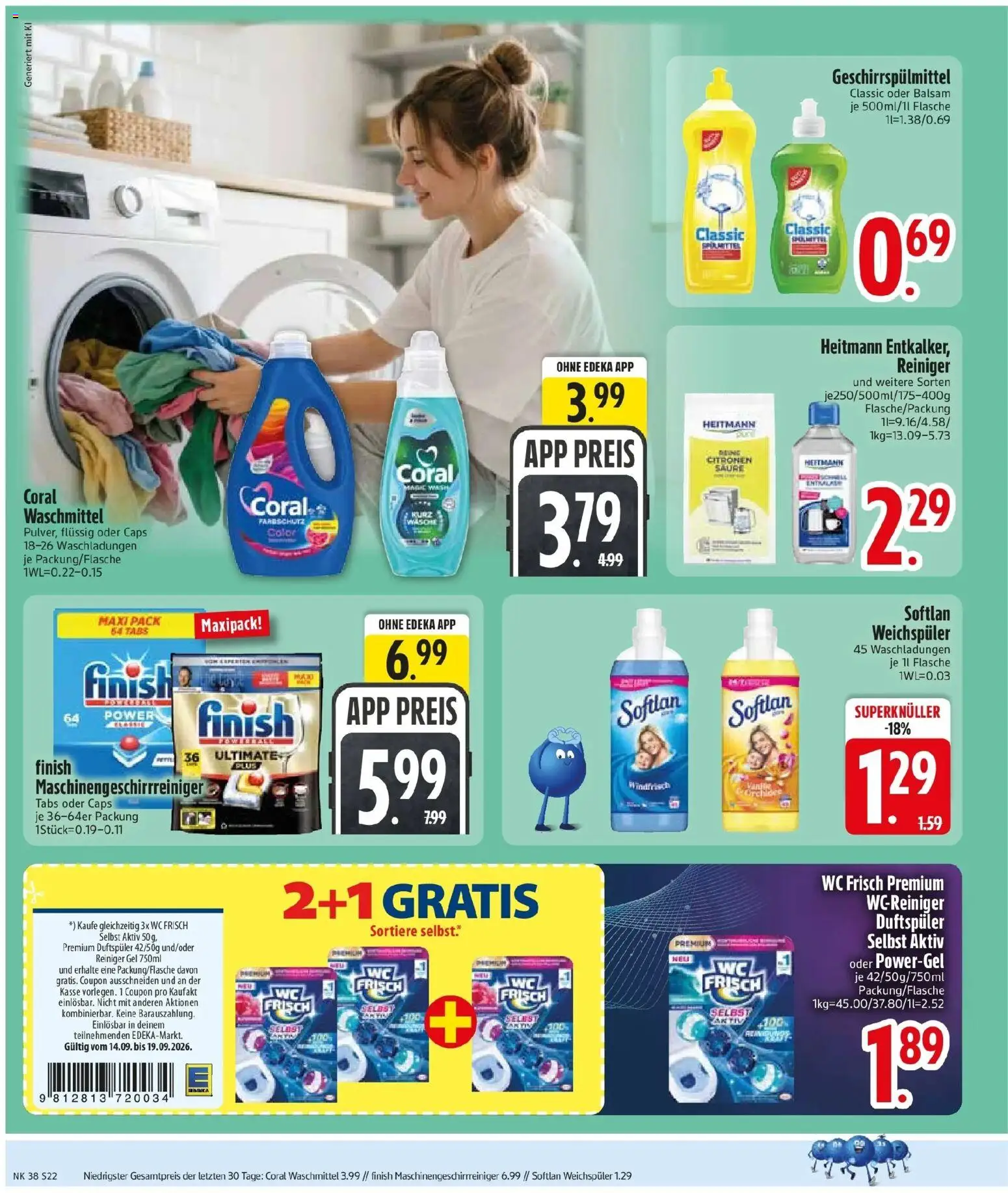 Edeka Prospekt Neusäß-Steppach (ab 14.09.2026) » Angebote Online | Seite: 24 | Produkte: Coral, Coral waschmittel, Waschmittel, Wc frisch