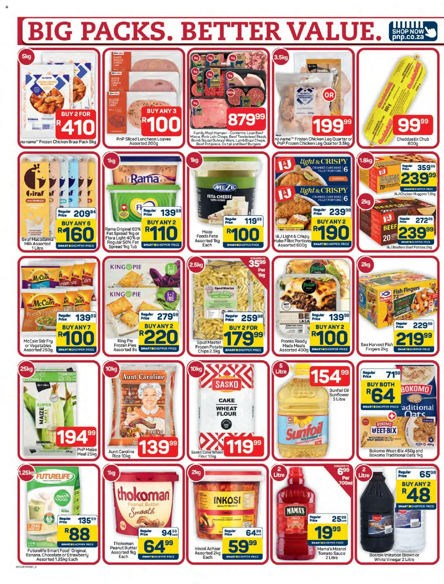 New Pick n Pay catalogue – valid from 18.05.2026 | Page: 2 | Products: Oats, Oil, Fat spread, Chilli