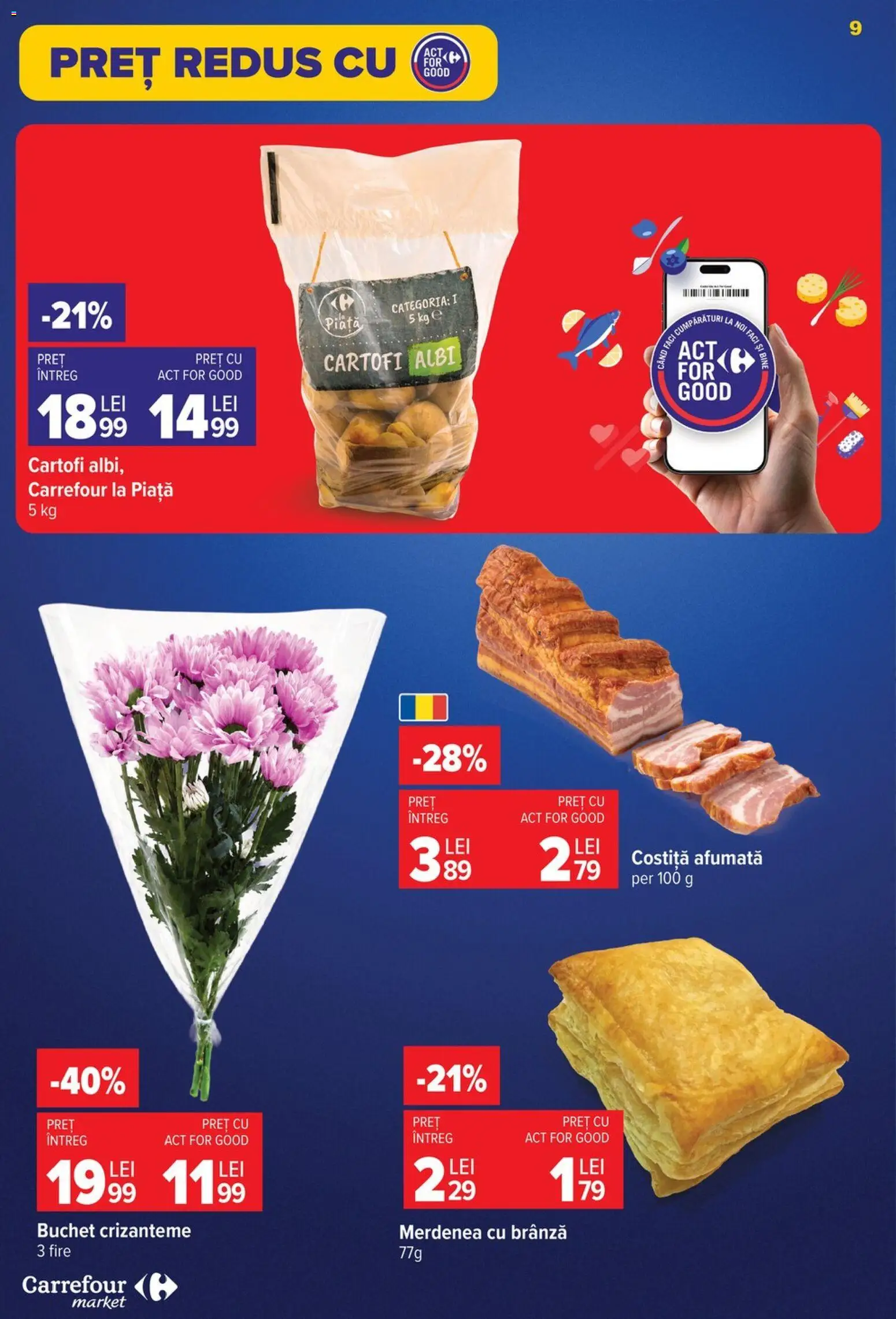Noul catalog Carrefour – valabil de la 22.07.2026 | Pagină: 9 | Produse: Brânză, Cartofi