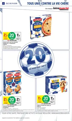 Intermarché - Prévisualisation de PIZZA CUITE AU FEU DE BOIS SURGELÉE 4 FROMAGES, 420 g - 5,31 € le kg valide à partir de 02.06.2026 | Page: 10
