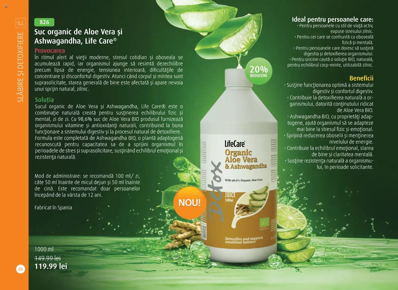 Noul catalog Life Care – valabil de la 01.04.2026 | Pagină: 68 | Produse: Şerit ödül, Aloe vera, Suc
