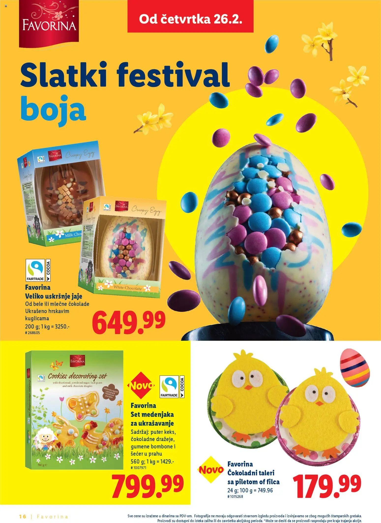 Lidl katalog - važi od 26.02.2026 | Strana: 16 | Proizvode: Bombone, Šećer, Gumene bombone, Puter