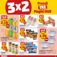 Anteprima del volantino TRAMEZZINO COTTO E MAIONESE GLI ALLEGRISAPORI, 3 x 140 g = 420 g - al kg 6,62 € valido a partire dal 10/09/2026 | Pagina: 2 | Prodotti: Yogurt greco, Pesca, The, Tramezzino