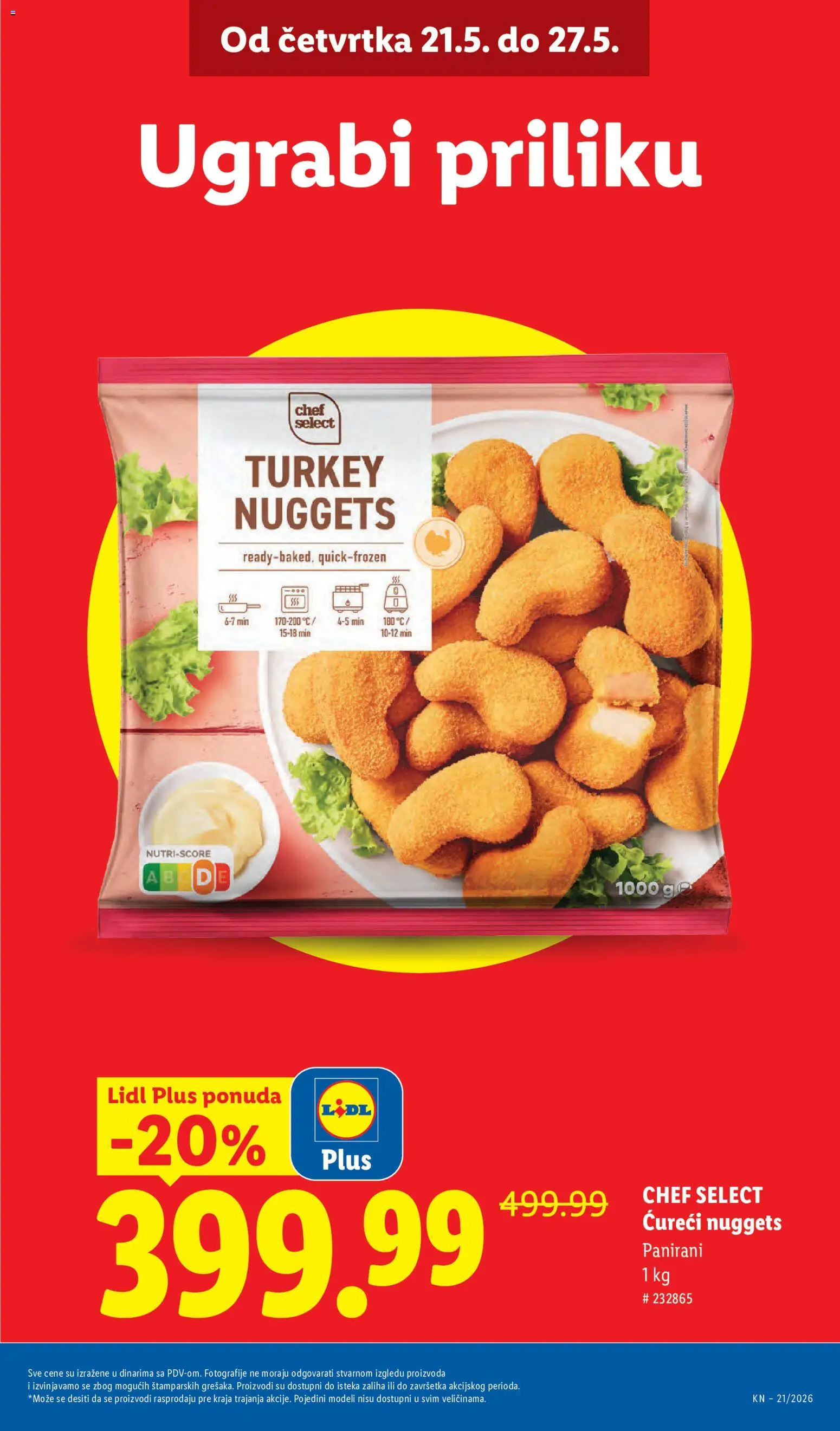 Lidl katalog - važi od 21.05.2026 | Strana: 7 | Proizvode: Chicken nuggets