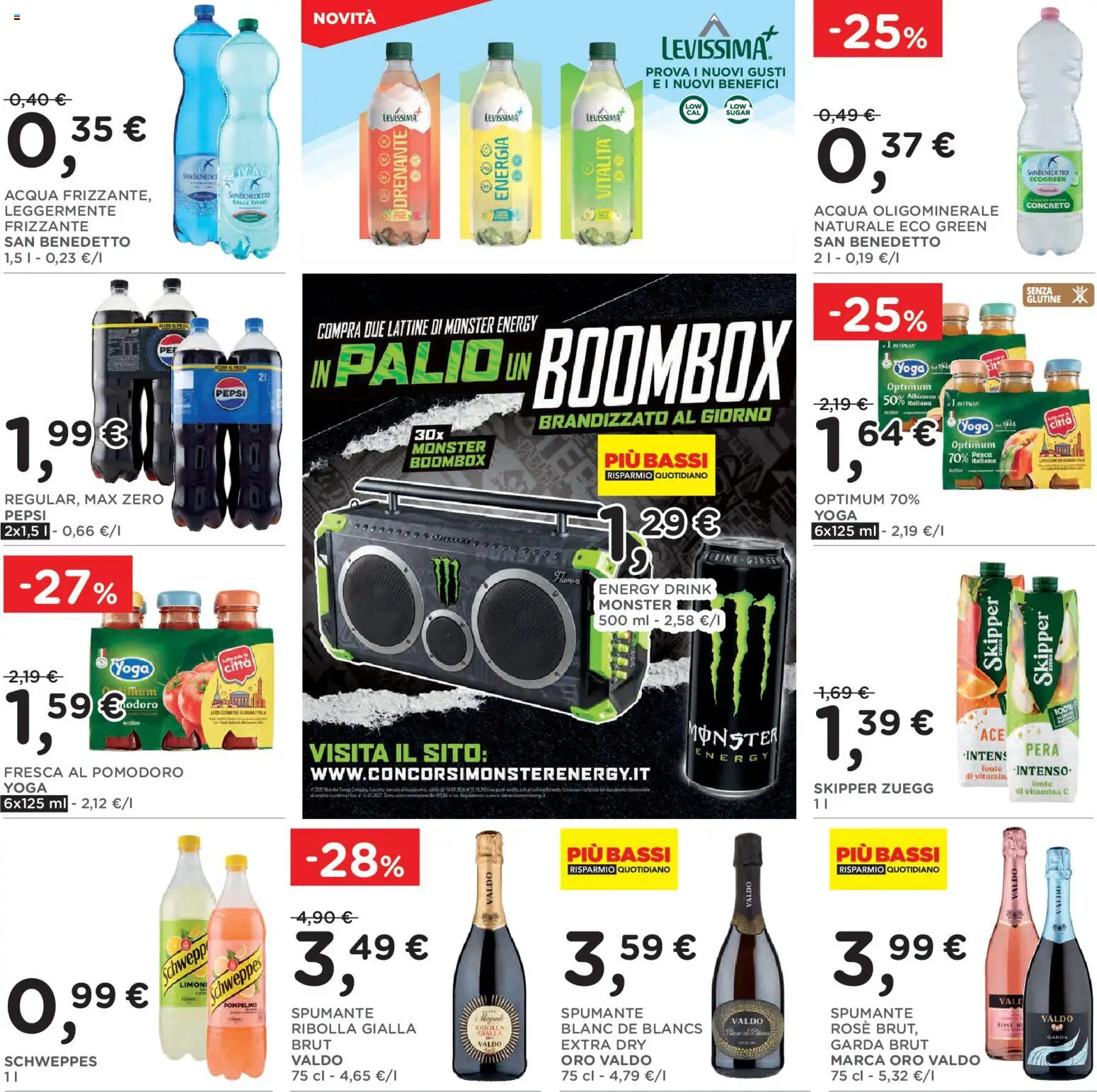 Volantino Poli del 16/09/2026 | Pagina: 22 | Prodotti: Senza glutine, Acqua, Pomodoro, Spumante