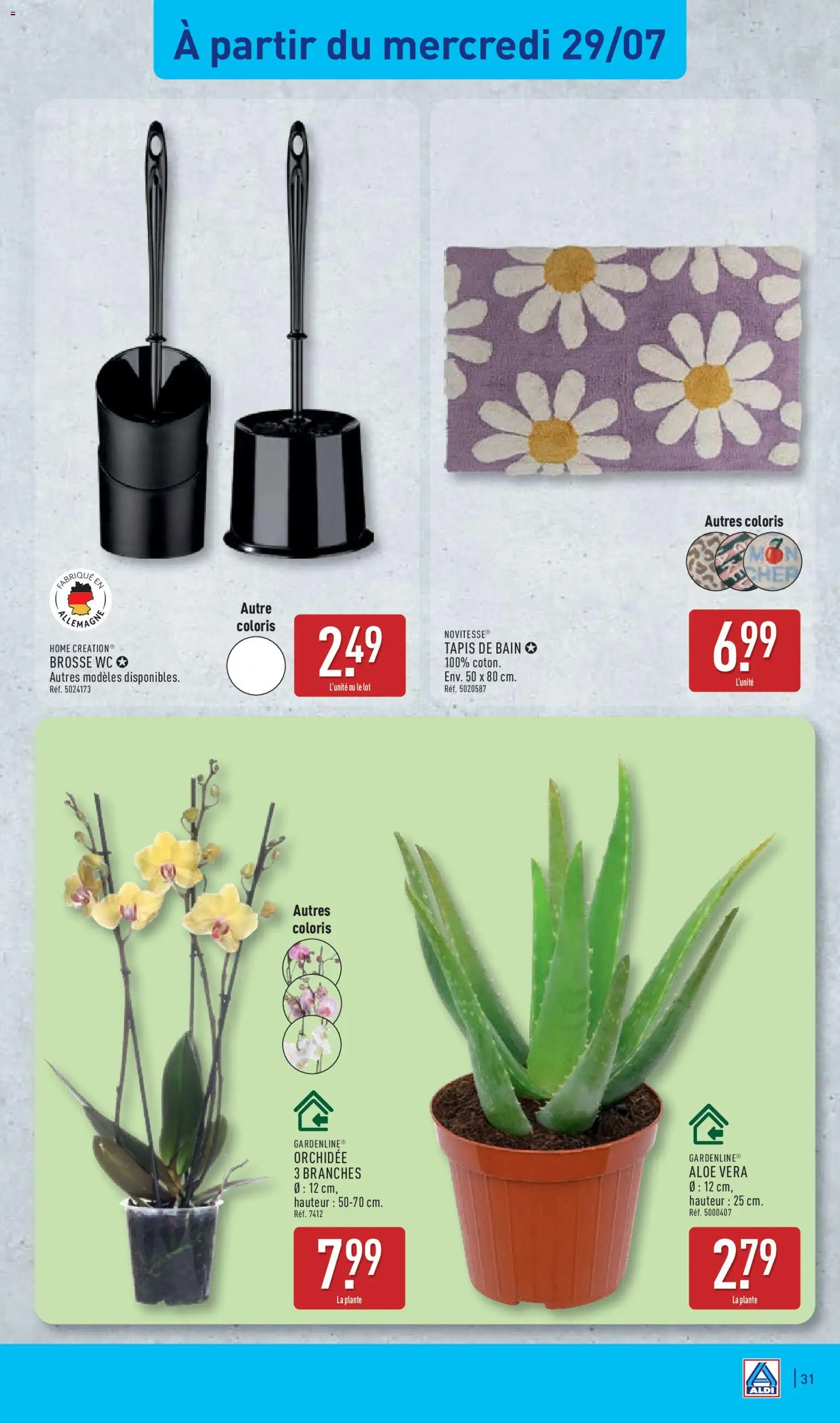 {H1} | Page: 35 | Produits: Tapis de bain, Brosse, Orchidée, Home Creation